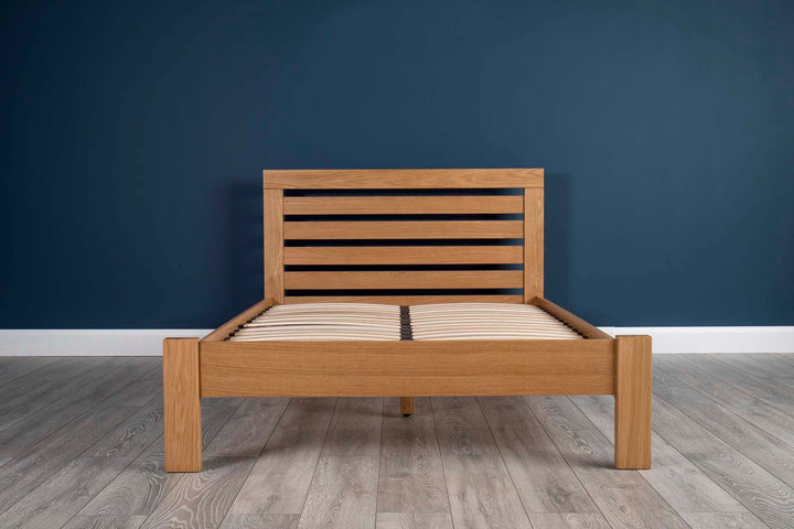 Goodwood Solid Natural Oak Bed Frame - 4ft Small Double - The Oak Bed Store