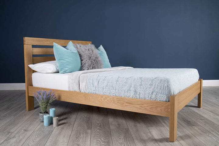 Goodwood Solid Natural Oak Bed Frame - 4ft6 Double - The Oak Bed Store