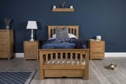 Heywood Solid Natural Oak Guest Bed - 3ft Single - B GRADE - The Oak Bed Store