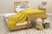 Heywood Solid Natural Oak Guest Bed (Low Foot End) - 3ft Single - The Oak Bed Store