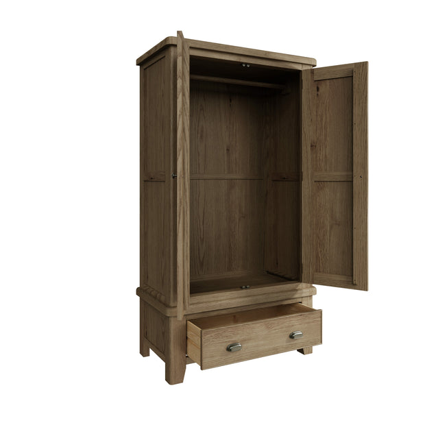 Howten 2 Door Double Wardrobe - The Oak Bed Store