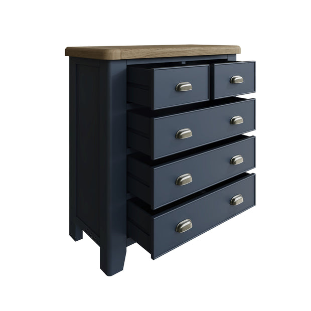Howten 2 Over 3 Drawer Chest of Drawers - The Oak Bed Store