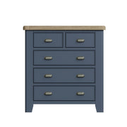 Howten 2 Over 3 Drawer Chest of Drawers - The Oak Bed Store