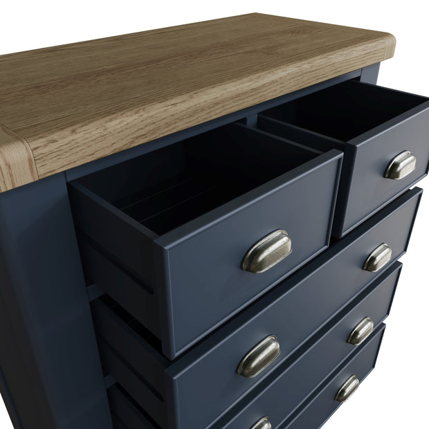 Howten 2 Over 3 Drawer Chest of Drawers - The Oak Bed Store