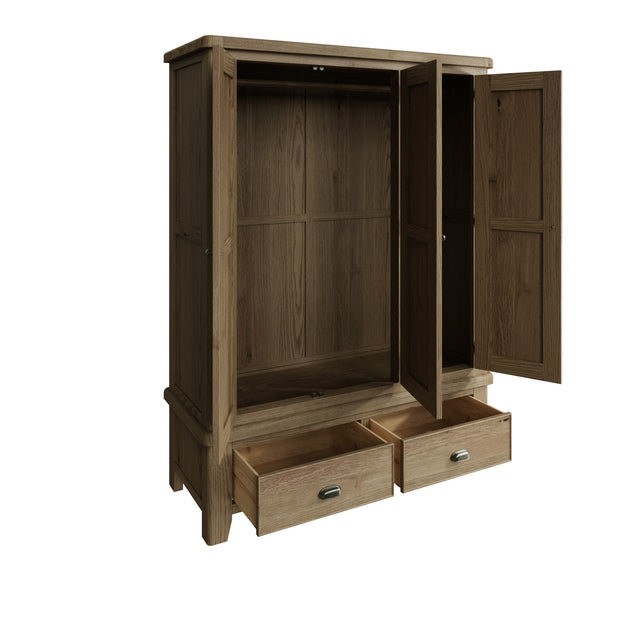Howten 3 Door Triple Wardrobe - The Oak Bed Store