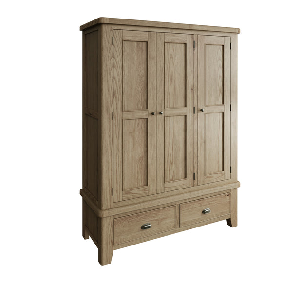 Howten 3 Door Triple Wardrobe - The Oak Bed Store