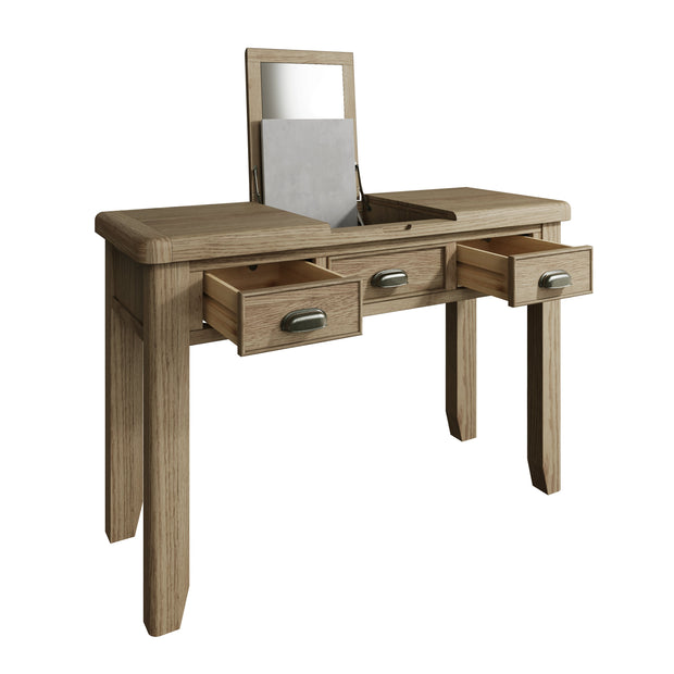 Howten 3 Drawer Dressing Table - The Oak Bed Store