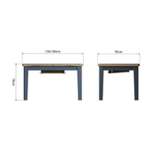Howten Butterfly Extending Dining Table - 1.3m - The Oak Bed Store