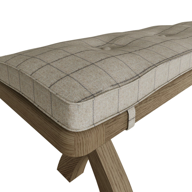 Howten Cross Leg Dining Bench - 2.0m - The Oak Bed Store