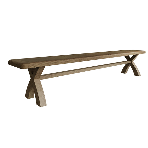 Howten Cross Leg Dining Bench - 2.5m - The Oak Bed Store