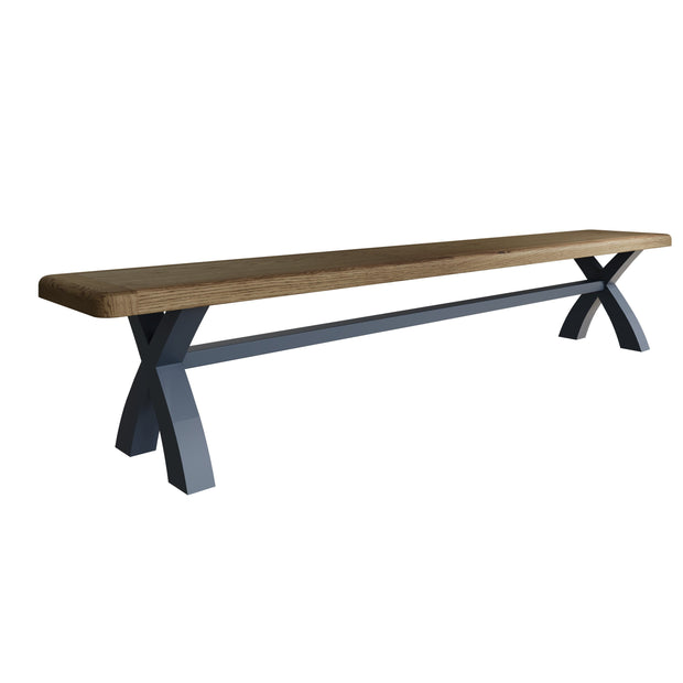 Howten Cross Leg Dining Bench - 2.5m - The Oak Bed Store