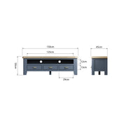 Howten Large TV Unit - The Oak Bed Store