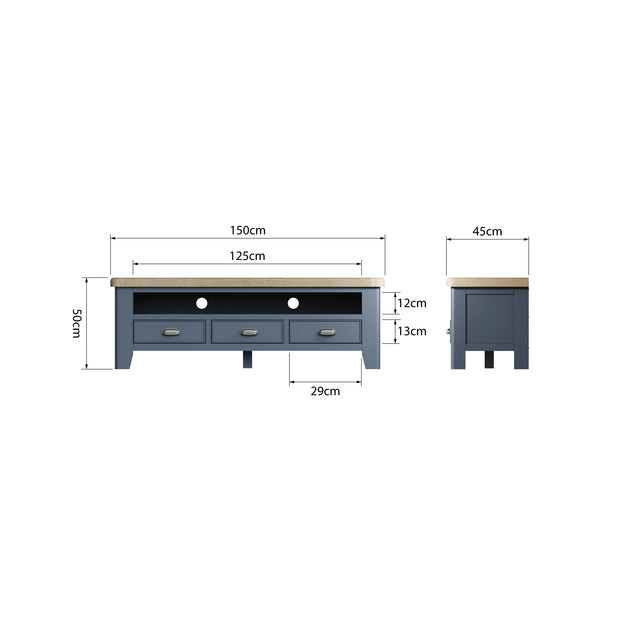 Howten Large TV Unit - The Oak Bed Store