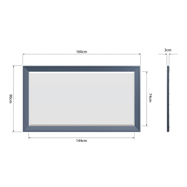 Howten Large Wall Hung Mirror - The Oak Bed Store