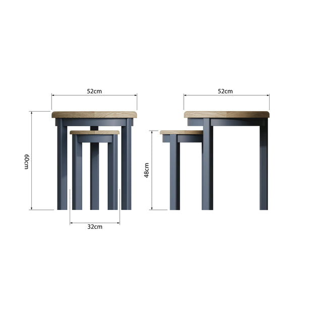 Howten Nest of 2 Tables - The Oak Bed Store