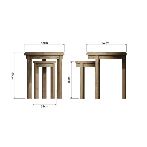 Howten Nest of 2 Tables - The Oak Bed Store