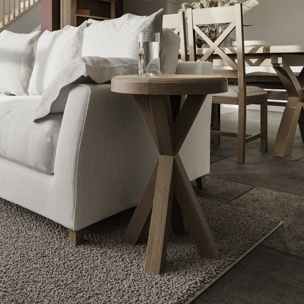 Howten Round Side Table - The Oak Bed Store