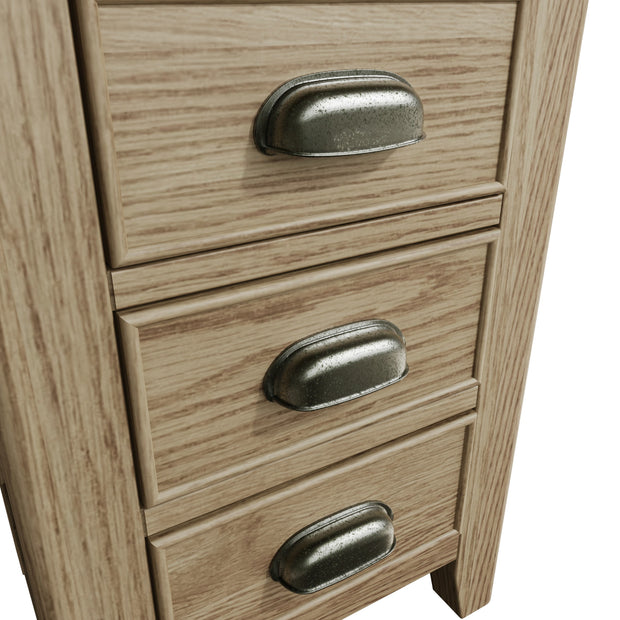 Howten Standard 3 Drawer Bedside Table - The Oak Bed Store