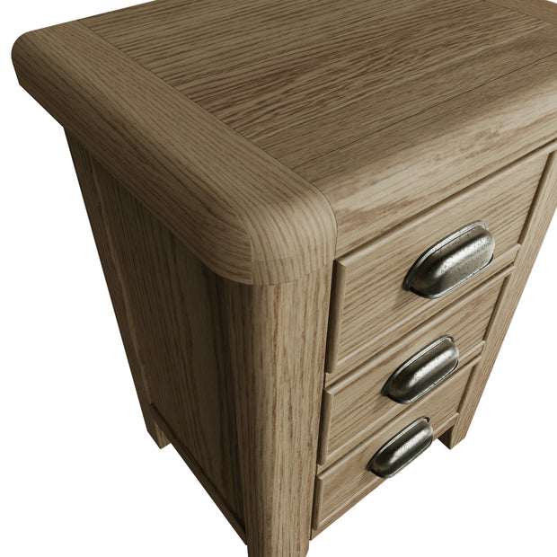 Howten Standard 3 Drawer Bedside Table - The Oak Bed Store