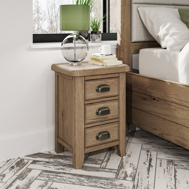 Howten Standard 3 Drawer Bedside Table - The Oak Bed Store