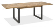 Indy Rustic Oak 6-8 Seat Dining Table - The Oak Bed Store
