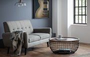 Jasmine Black Metal & Walnut Storage Coffee Table - The Oak Bed Store
