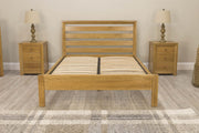 Kensington Solid Natural Oak Bed Frame - 4ft6 Double - The Oak Bed Store