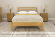 Kensington Solid Natural Oak Bed Frame - 5ft King Size - The Oak Bed Store