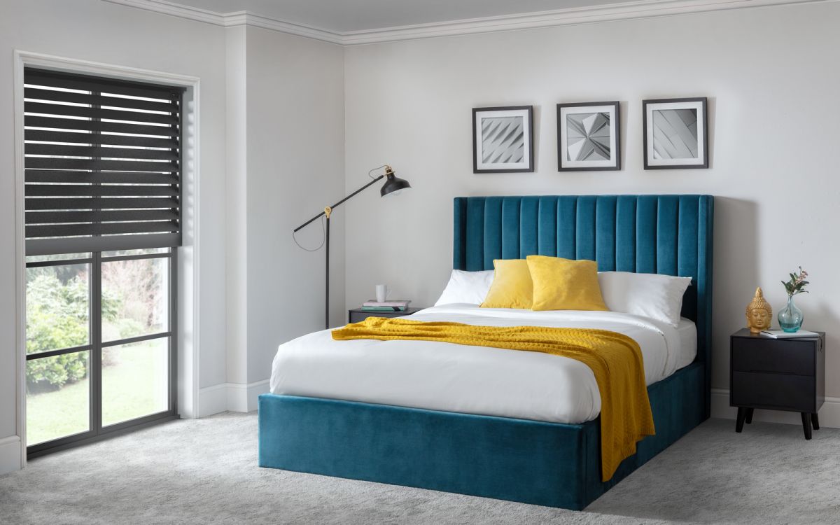 Regal fabric ottoman bed frame sales
