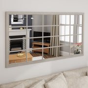 Large Window Effect Leaner Mirror - B GRADE - The Oak Bed Store