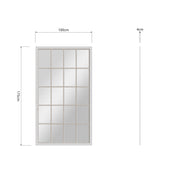 Large Window Effect Leaner Mirror - B GRADE - The Oak Bed Store