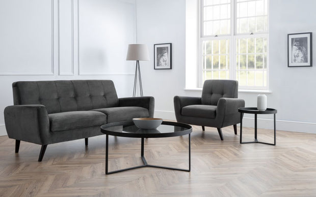 Lofoten Black Metal Coffee Table - The Oak Bed Store