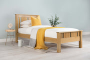 Lyon Solid Natural Oak Bed Frame - 3ft Single - The Oak Bed Store