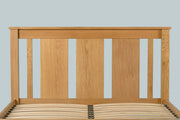 Lyon Solid Natural Oak Bed Frame - 6ft Super King - The Oak Bed Store