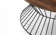 New Jersey Black Metal Coffee Table - The Oak Bed Store