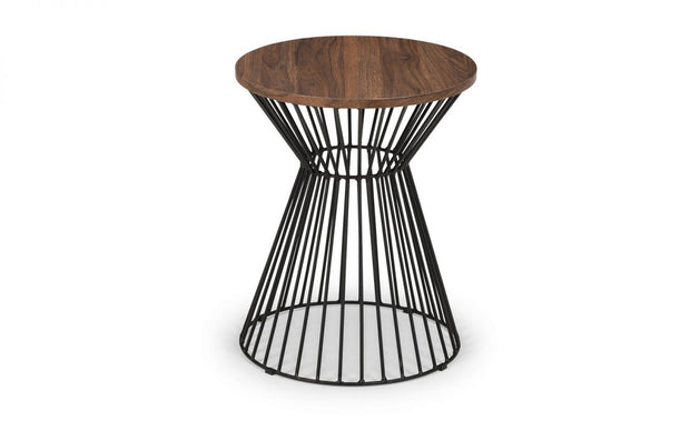 New Jersey Black Metal Lamp Table - The Oak Bed Store
