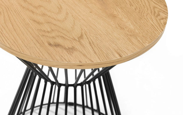 New Jersey Black Metal Lamp Table - The Oak Bed Store