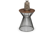 New Jersey Black Metal Lamp Table - The Oak Bed Store