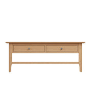 New Thornton Natural Oak Large Coffee Table - The Oak Bed Store