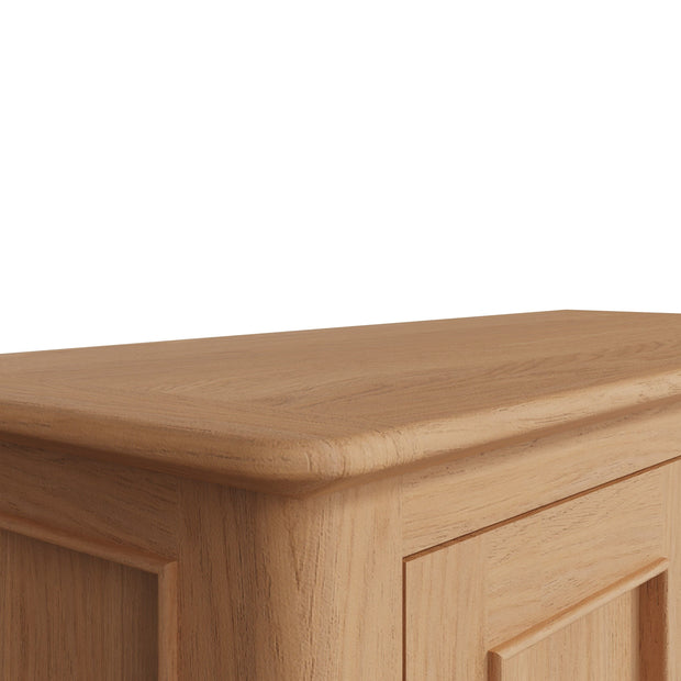 New Thornton Natural Oak Large Cupboard - The Oak Bed Store