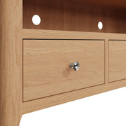 New Thornton Natural Oak Large TV Cabinet - The Oak Bed Store