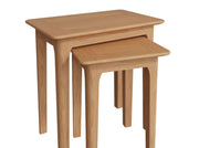 New Thornton Natural Oak Nest Of 2 Tables - The Oak Bed Store