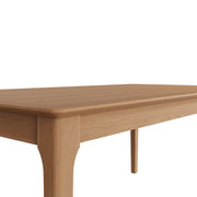 New Thornton Natural Oak Rectangular Fixed Top Dining Table - 1.8m - The Oak Bed Store