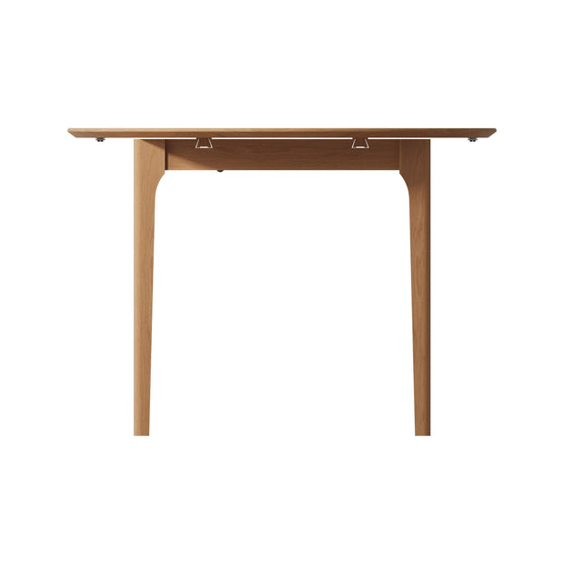 New Thornton Natural Oak Round Butterfly Extending Dining Table - 1.1m - The Oak Bed Store