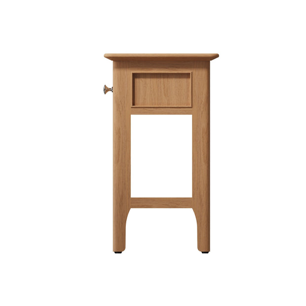 New Thornton Natural Oak Side Table - The Oak Bed Store