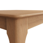 New Thornton Natural Oak Square Fixed Top Dining Table - 85cm - The Oak Bed Store