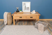 Newbury Natural Solid Oak Coffee Table - The Oak Bed Store