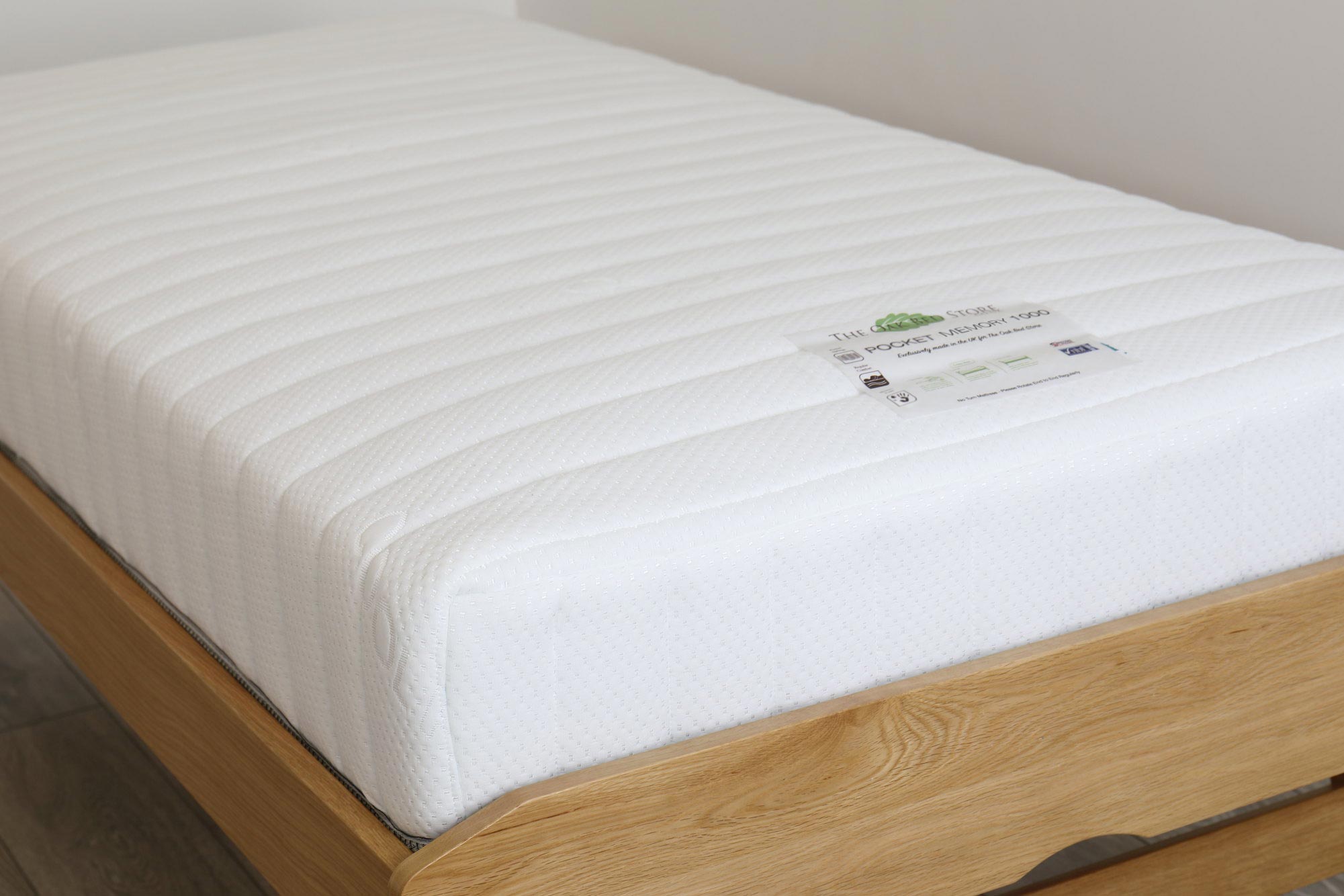 Pocket Memory 1000 Pocket Spring Memory Foam Mattress 3ft Single 90cm x 190cm