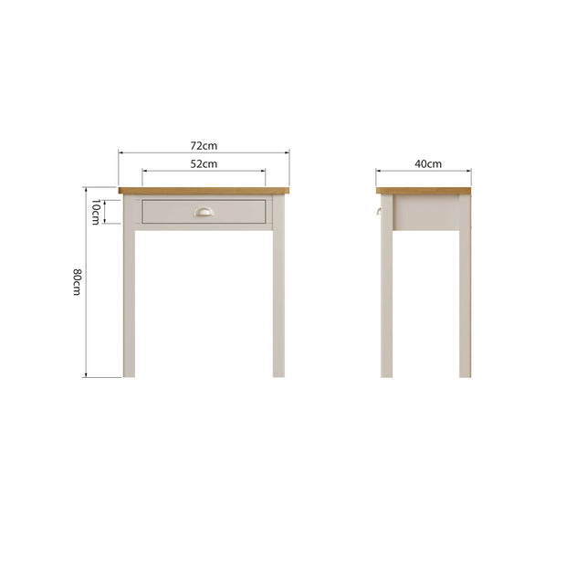 Roman 1 Drawer Dressing Table