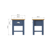 Roman 1 Drawer Lamp Table